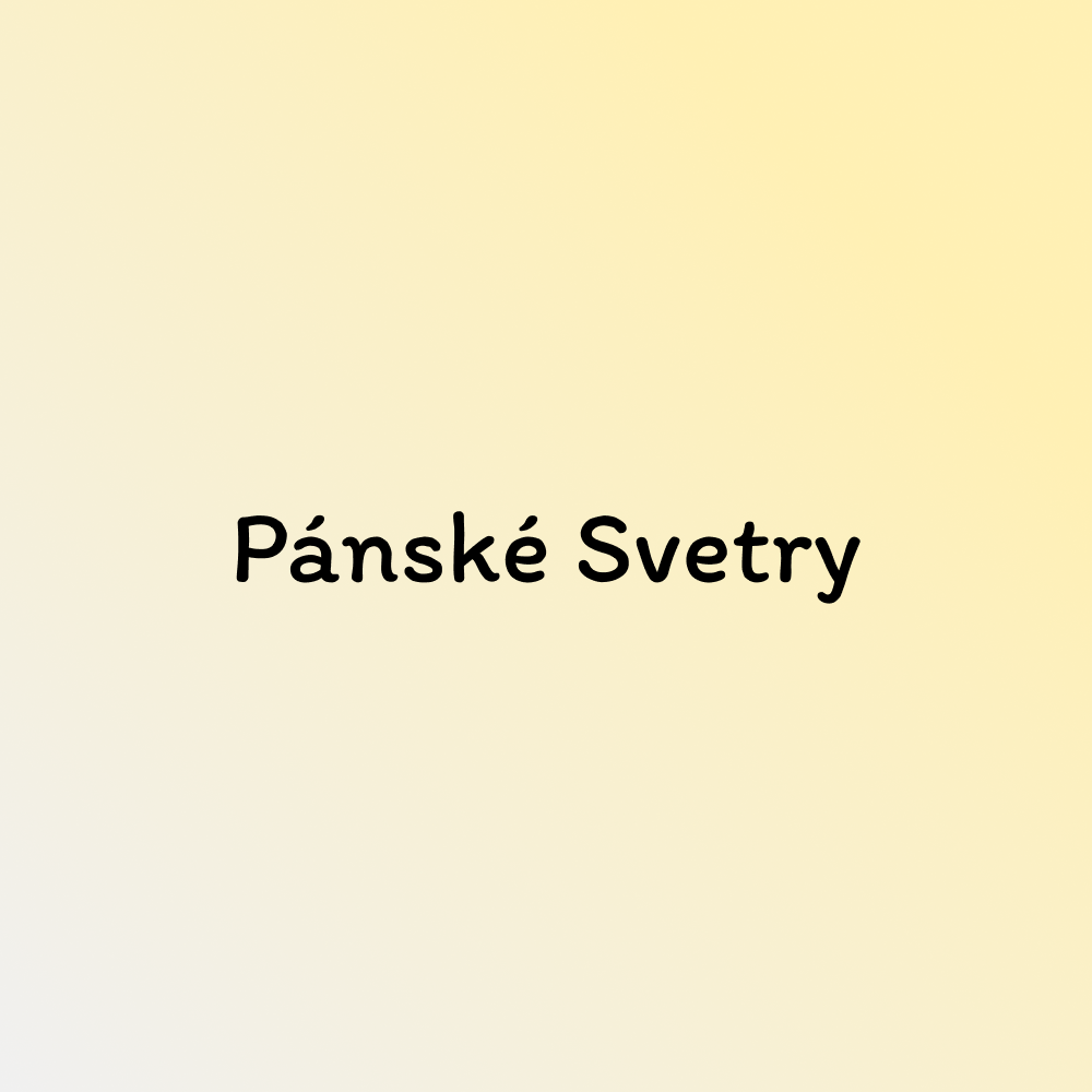 Pánské Svetry